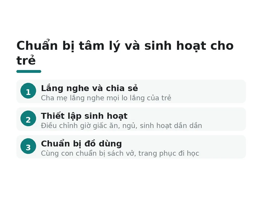 Giải pháp đồng hành giúp các em giảm bớt lo âu ngày chuẩn bị tựu trường