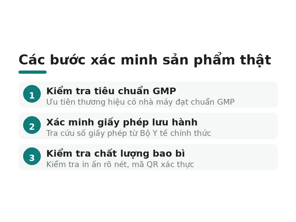 Cách xác minh sản phẩm thật và có xuất xứ rõ ràng