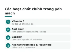 Các hoạt chất chính trong yến mạch