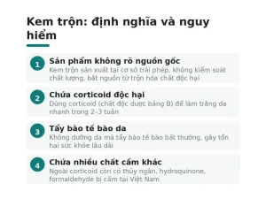 Kem trộn: định nghĩa và nguy hiểm