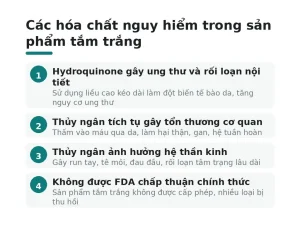 Các hóa chất nguy hiểm trong sản phẩm tắm trắng