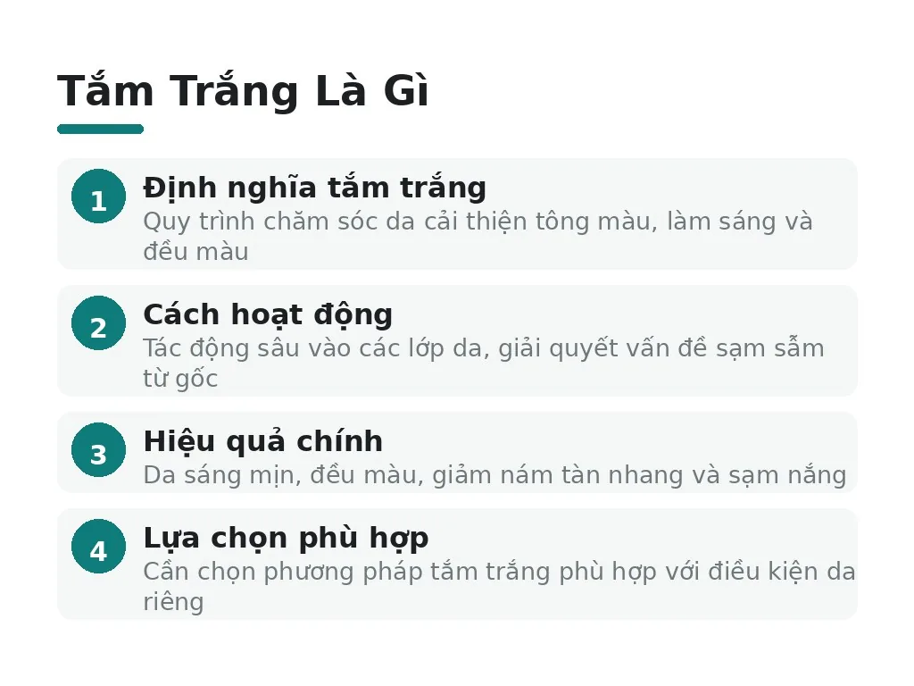 Tắm Trắng Là Gì