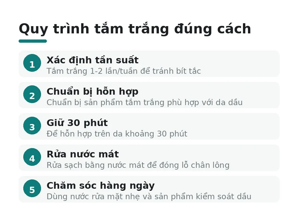 Tần suất tắm trắng phù hợp với da dầu