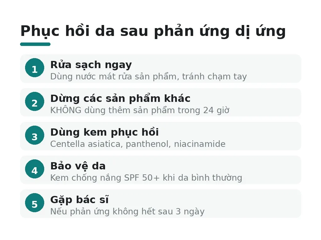 Rủi ro khi không thử phản ứng kỹ trước