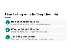 Tắm trắng ảnh hưởng thai nhi