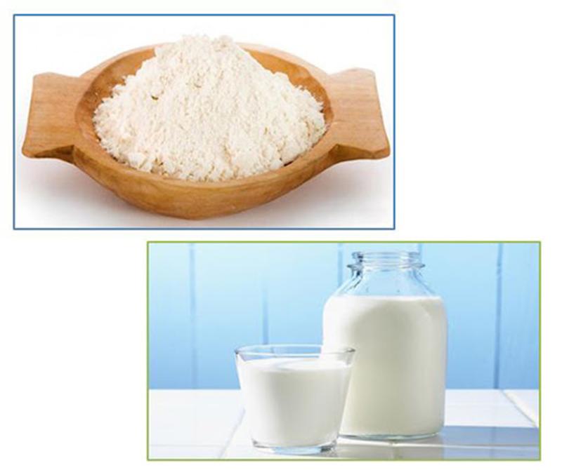 mặt nạ bột mì và sữa tươi giúp cấp ẩm, làm dịu và sáng da sau 4–6 tuần.