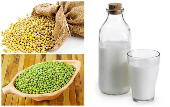 Trộn bột đậu xanh với sữa tươi giúp kết hợp axit lactic tẩy da chết nhẹ nhàng và đậu xanh làm dịu, cho da sạch mịn, sáng khỏe.